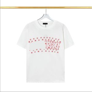 Mens Carta Imprimir Camisetas Preto Designer de Moda Verão de Alta Qualidade Top Manga Curta Tamanho M-3XL # 99