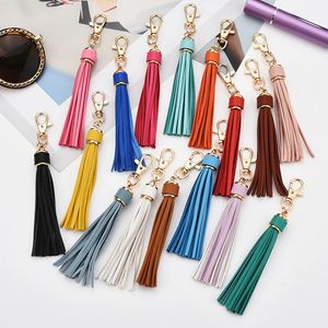 Bag Parts Accessories fashion pendant oversized colourful PU leather tassel keychain customize accessories ladies school bag ornaments 231219