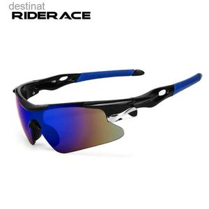 Sunglasses RIDERACE Sports Men Sunglasses Road Bicycle Glasses Mountain Cycling Riding Protection Goggles Eyewear Mtb Bike Sun GlassesL231219