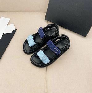 Luxury Women's Casual Sandals High Quality Real Leather Beach Slippers Ladies Classics Slide Shoes Female Flip Flops Sandal C085469