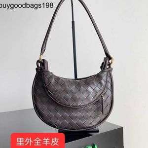 Bottegaaveneta Bags gemellisショルダーバッグハイエンド媒体輸入シープスキン織りバッグスタースタイル双子とアンダーアームレザーの肩