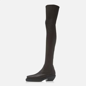 Boots MUMANI Woman's Slim Stretch Knee High Boots Platform Winter Boots Long Boots Winter Shoes Genuine Leather Over the Knee Boots 231219