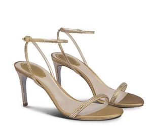 Rene Caovilla Luxury Design Strass Sandal Women High Heels Ellabrita Crystal-embelled Helle