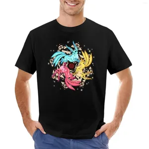 Magliette da uomo T-shirt Carbuncle Trio Camicia con stampa animalier per ragazzi T-shirt grafiche da uomo bianche Anime