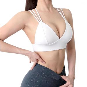 Yoga Outfit Fashion Removable Padded Strappy Crisscross Back Comfort Active Women Sports Bra Summer Mountain Climbing Cycling YogaBra