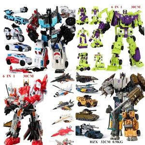 Transformation toys Robots Transformation Robot Toys HZX Defensor Bruticus Superion Devastator IDW 5 IN 1 6 IN 1 ONE NO BOX Sets Action Figure KO 6in1 231218