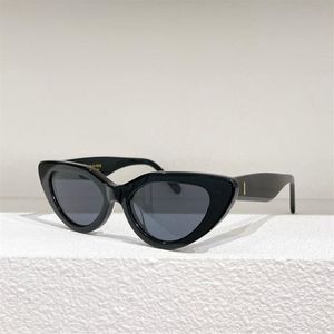 Glänzende schwarze graue Cateye-Sonnenbrille für Damen, Designer-Sonnenschutz, Occhiali da sole Pupular Styles285F