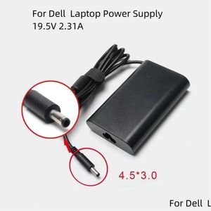 Laptop Adapters Chargers 19.5V 2.31A 45W Ac Adapter Power Supply For Dell Inspiron 153552 Hk45Nm140 La45Nm140 Ha45Nm140 Kxttw Battery Otwtv