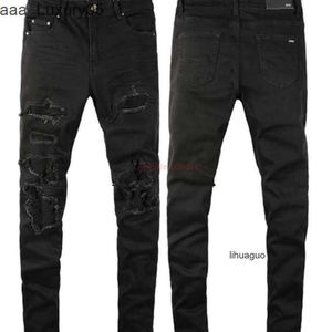 imiri es Black for amari amiiri AM Designer Clothing amirl Jeans Denim Pants 22 amirlies Washed Torn Jeans am Men with amis es Patches for Slimming Fit Highqualit K995