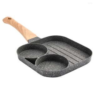 Panelas Café da manhã Frigideira Dividida Grill Stone All-in-One Non Egg Cooker Omelete Griddle