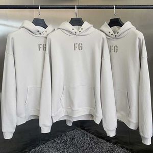 FW21 Ny säsong 7 High Street Designer Brand Sweatshirt FG Flocking 100 Cotton Hip Hop Loose Overize Unisex Fashion Hoodie G1007LX11 LX11