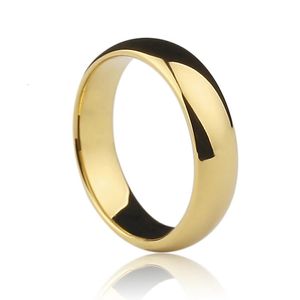 Band Rings and Free Engrave Customize Super Deal Ring Golden Plated Tungsten Woman Man's wedding Couple 231218