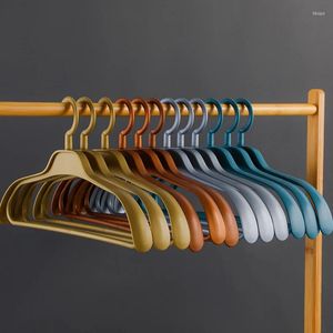 Hangers 5PCS Wide-Shoulder Non-Slip Coat Closet Organizer Clothes Trousers Drying Rack For Wardrobe Storage