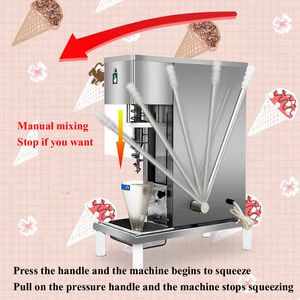 Ice Cream Mixer Food Grade Stainless Steel Real Fruit Frozen Yogurt Blending Machine Commercial