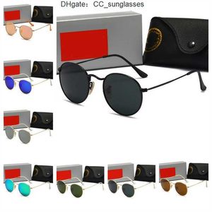 Fashion Classic Brand Ray Women Solglasögon Luxury Designer Eye Wear PC Metal Frame Bans Designers Sun Glasses Woman Polarizing Driving Beach Shades Lens VJKV