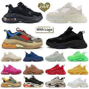 Lässige Herren-Turnschuhe im Freien, Balenca-Plattform, Sport-Tennisschuh, Designer-Schuhe, Triple S, Herren- und Damen-Plattform-Turnschuhe, klare Sohle, Schwarz, Weiß, Grau, Rot, Rosa, Blau, Royal