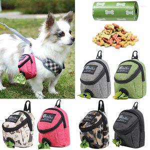 Abbigliamento per cani Custodia per animali domestici Borsa da addestramento multifunzione portatile Dispenser per cacca da viaggio all'aperto Accessori durevoli