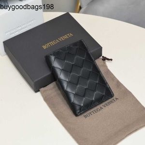 Мужской кошелек BottegaaVeneta Bags B Семейный роскошный Huazhong Тканый импортный головной слой из воловьей кожи для карточек из натуральной кожи с тонким зажимом и женский банковский светильник