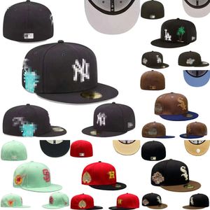 Unisex nya snapbacks monterade hattar boll Baskboll broderi vuxen platt hiphop stängd mesh sol beanies cap 7-8