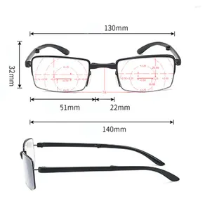 Sunglasses Progressive Multifocus Ultralight Reading Glasses Women Men Foldable Portable Anti Blu Faitgue Classic 1 2 3 To 4