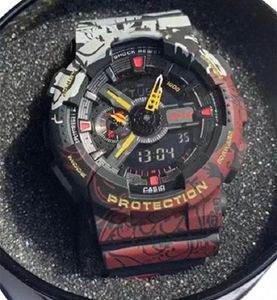 oryginalny zegarek szokujący sportowy sport g zegarek wojskowy Waterproof Wathood Watch Wszystkie ręce działają cyfrowym zegarek. B22t#