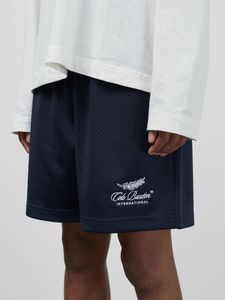 COLE BUXTON Mesh-Shorts, Nischenmode, amerikanische High-Street-Slogan-Stickerei, Logo-Druck, Mesh-Bewegung, lockere kurze Strandhose, Sportserie, Basketballhose, SMLXL