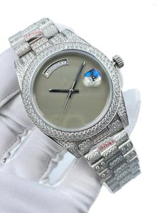 Wristwatches Men's Waterproof Watch 41mm Blank Dial Precision Steel Strap