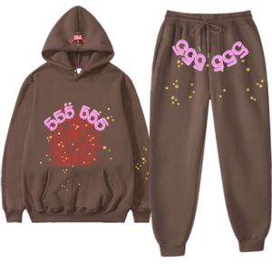 Spider Hoodie Homens Designer Tracksuit Mens Mulheres Moda Tendência Hip-Hop Carta Imprimir Moletom Casual Cor Sólida Solta Conjunto de Duas Peças Terno Esportivo Homem