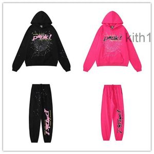 Men Hoodie Spider Designer Tracksuit Pink Mens Clothes Sp5der 55555 Cotton Comfortable Womens Clothing PB2B