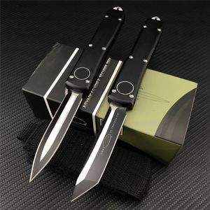 Black MICRO TECH UT OTF AUTO Knife 3.543" D2 Steel Blade,T6 Aluminum Handles,Camping Outdoor Tactical Knives EDC Pocket Knifes UT85 BM 3300 3400 4600