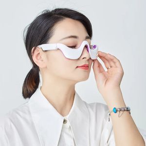 Eye Massager 3D Eye Massager Elektrische Smart Impuls Infrarot Wärme Kompress Augenmassage Ermüdungsreliefreduzierung Entfernen Sie den dunklen Kreis 231218