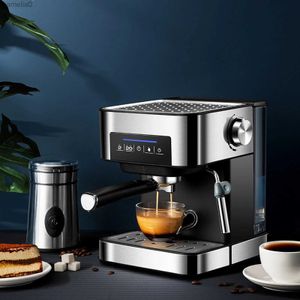 Kaffestillverkare Milk Foam Coffee Machine Automatisk kaffemaskin med 20bar högt tryck Vattenpump Rostfritt stål LCD -skärm Touch -knappl231219