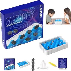 Intelligenzspielzeug Kinder Magnet Schach Puzzle Dame Kampfspiel Brettspielzeug Magnetische Familie Eltern Kind Pädagogisch mit Aufbewahrungstasche 231218