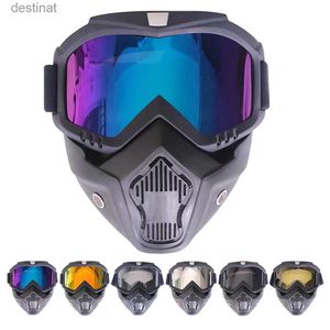 Sonnenbrille Radfahren Sonnenbrille Reiten Motocross Brille Winddichte Fahrradmasken Vollgesichtsschutz UV-Schutz für Skihelm GogglesL231219