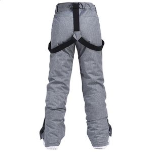 Pantaloni da sci Pantaloni da neve impermeabili per uomo e donna Pantaloni con cinturino da snowboard Tuta da sci antivento Cintura sportiva bavaglini Unsex Winter 231218