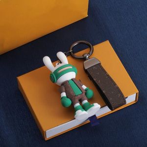 3 Colors Very Cute True Leather Car Keychain Designer Jewelry Keychains Pendant Brand Key Ring for Charm Men Women with Original Gift Box louiselies vittonlies