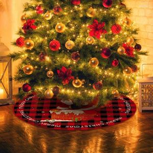 Christmas Decorations Tree Rug Open Design 35 Inches Mini Carpet Farmhouse Decor Cozy Rustic Household Party Accessories