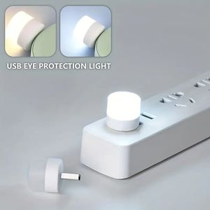 1pc USB Plug LED-lampa: bärbar, ögonskyddsljus för sovrum, kraftbankdator