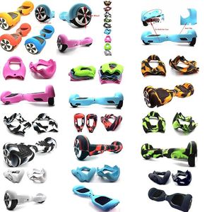 Accessori Custodia protettiva in silicone per scooter elettrico Hoverboard da 6,5 pollici Scooter autobilanciante 2 ruote Custodia in silicone per pelle 19 colori P