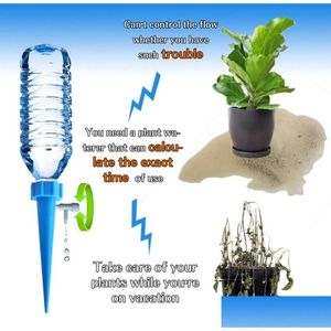 Vattenutrustning Vattenutrustning Droppar Mikrobevattningssystem Dripper Spike Kits Garden Hushåll Växt Flower Matic Waterer till Dhzyv