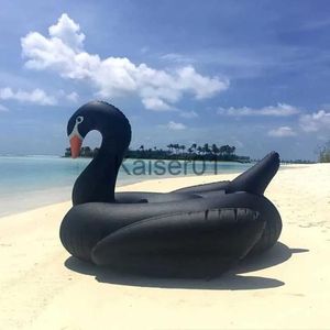 Буй спасательный жилет буй крутой 190 см черно -лебеденный гигантский бассейн надувной надувной кружок плавание кольца Rideon Maltrate Mattres