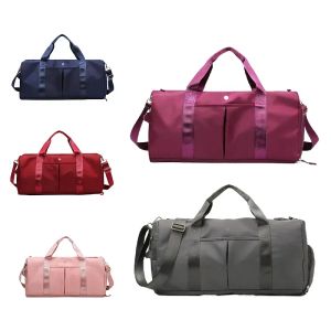 2 tamanhos Designer de luxo lululemens mulheres lu homens bolsa de embreagem viagem de férias cruz corpo ombro tronco duffle fim de semana nylon grande bagagem tote moda sacos de mão