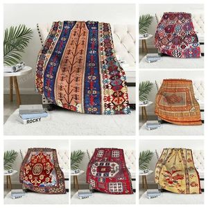 Blankets Plaid Sofa For Knee Warm Winter Bed Cover Throw Blanket Decor Boho Fleece Nordic Vintage Moroccan Soft And Hairy