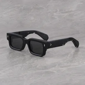 نظارات شمسية إطارات عالية الجودة أسيتات سميكة عتيقة للنساء مصمم العلامة التجارية الأمريكية مربع مربع عصري المصنوع يدويا