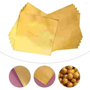 Baking Tools 600 Pcs Candy Wrappers For Chocolate Gold Aluminum Foil Packaging Candies Chocolates Wrapping Paper