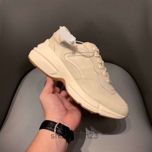 Luxury Box Известные дизайнерские кроссовки Shoe Wave Классические Rhyton Chaussures Женская обувь Модные кроссовки Multi Mouth Lace Color Размеры Мужчины 34-46 2 MU0U