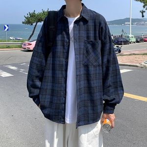 Men's Casual Shirts Short Sleeve Plaid Linen Cotton Shirt Classic Fit Button-down Collar Comfortable Soft Striped Checked A33