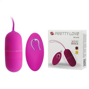 Vibratorer Pretty Love 12 Speed ​​Wireless Remote Control Egg och kule Vibrator Vuxen Sex Produkt Sexleksaker för kvinna 231214