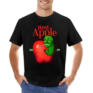 Men's Polos Red Apple Cigarettes T-Shirt Short For A Boy Funny T Shirts Summer Clothes T-shirts Men Cotton