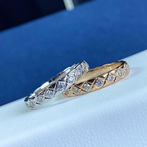 925スターリングシルバーココリング女性の結婚指輪wihtラインストーン18kローズゴールド